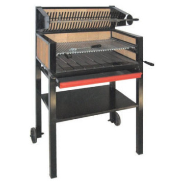 Rôtissoire et barbecue à feu de bois