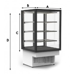 Vitrine Panoramique a encastrer G6080