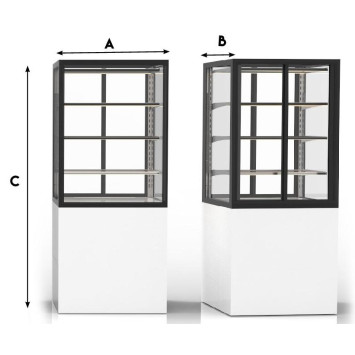 Vitrine de Présentation Panoramique sur Base G60140
