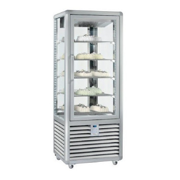 Armoire 4 faces vitrées Bi Température - Plateaux fixes