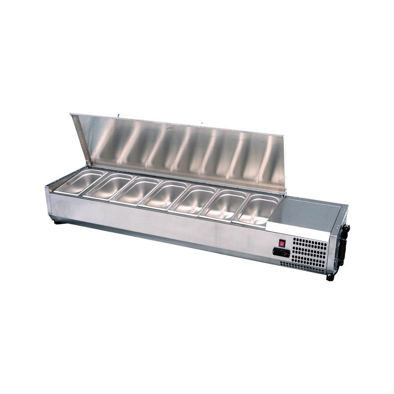 Vitrinette à poser Gamme 1800 - 8 bacs GN1/4