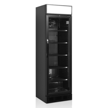 Armoire à boisson noir 347L avec fronton lumineux