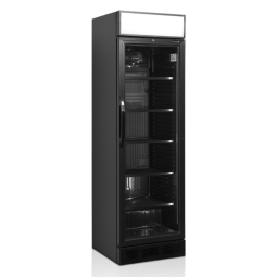 Armoire à boisson noir 347L avec fronton lumineux