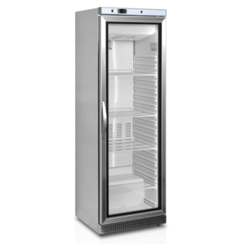 Armoire négative 1 porte vitrée 340L