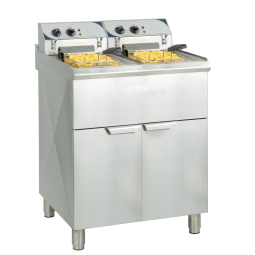 Friteuse électrique sur pieds 2 x 10 L Haut rendement