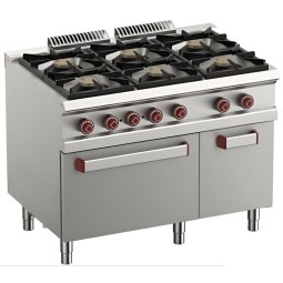 FOURNEAU 6 FEUX GAZ - FOUR ÉLEC GN 1/1 Armoire - G700