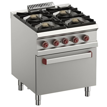 FOURNEAU 4 FEUX GAZ - FOUR ÉLEC GN 2/1 G700