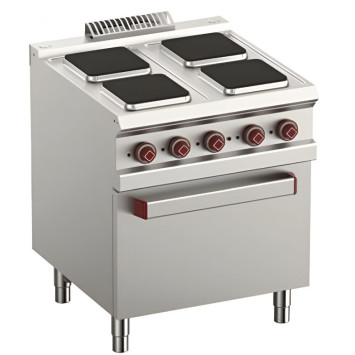 FOURNEAU 4 PLAQUES ÉLEC CARRÉ – FOUR ÉLEC + GRILL GN2/1 - G700