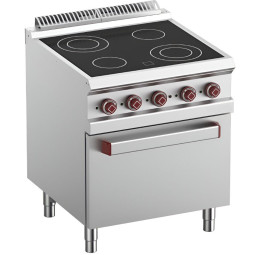 FOURNEAU 4 Vitrocéramiques - Four + Grill élec GN 2/1 - G700