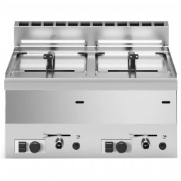 Friteuse gaz, 2 cuves 8 litres -HAUT- G600