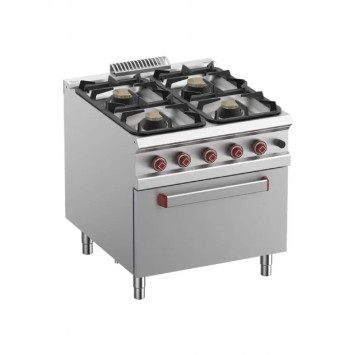 Fourneau 4 feux sur four gaz GN 2-1 – G900