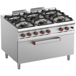 Fourneau 6 feux sur MAXI four gaz – G900