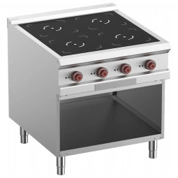 Fourneaux électriques 4 foyers à induction, armoire ouverte – G900
