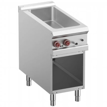Bain-marie électrique 4x GN 1/3-150 mm, armoire ouverte – G900