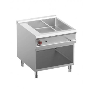 Bain-marie électrique 8x GN 1/3-150 mm, armoire ouverte – G900