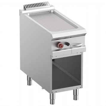 Plaque de cuisson rainurée gaz module 1/2, armoire ouverte – G900