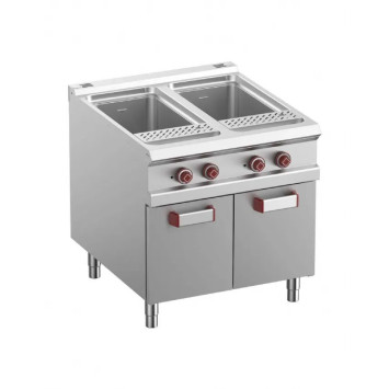 Cuiseur à pâtes électrique, 2 cuves 40 lit. Sur meuble fermé – G900