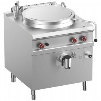 Marmite gaz, cuve 100 lit. Chauffage indirect, sur meuble – G900