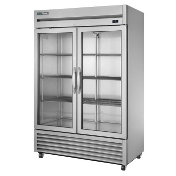 ARMOIRE POSITIVE 2 PORTES BATTANTES VITRÉES - T-49G-HC~FGD01 - TRUE