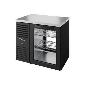 VITRINE DE BAR POSITIVE 1 PORTE BATTANTE VITRÉE - TBR36-PTSZ1-L-B-G-G-2 - TRUE