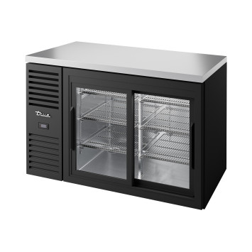 VITRINE DE BAR POSITIVE 2 PORTES COULISSANTES VITRÉES - TBR52-RISZ1-L-B-11-2 - TRUE