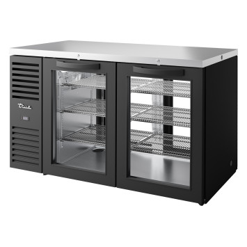 VITRINE DE BAR POSITIVE 2 PORTES BATTANTES VITRÉES - TBR60-PTSZ1-L-B-GG-GG-2 - TRUE