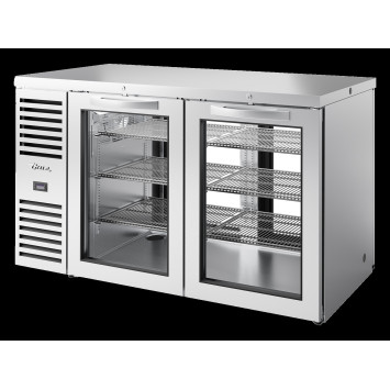 VITRINE DE BAR POSITIVE 2 PORTES BATTANTES VITRÉES - TBR60-PTSZ1-L-S-GG-GG-2 – TRUE