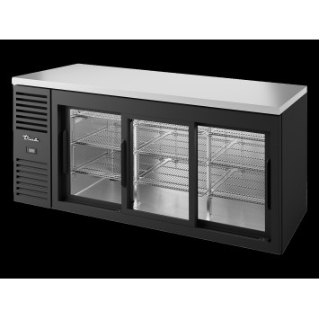 VITRINE DE BAR POSITIVE 3 PORTES COULISSANTES VITRÉES - TBR72-RISZ1-L-B-111-2 – TRUE