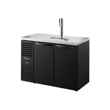 DISTRIBUTEUR–REFROIDISSEUR DE BIERE-NOIR 2 PORTES BATTANTES PLEINES- TDR48-RISZ1-L-B-SG-2-TRUE