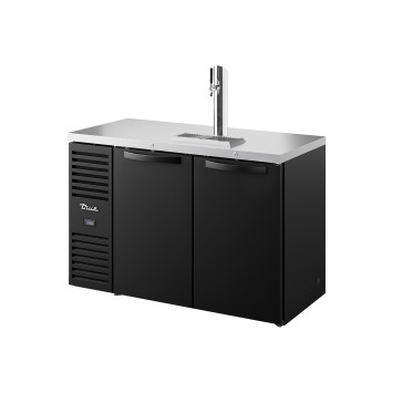 DISTRIBUTEUR–REFROIDISSEUR DE BIERE -NOIR EXT- 2 PORTES BATTANTES - TDR52-RISZ1-L-B-SS-2 - TRUE