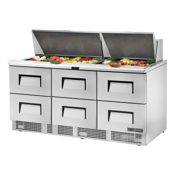 TABLE DE PREPARATION 6 TIROIRS - TFP-72-30M-D-6-HC - TRUE