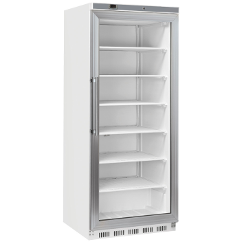 Armoire Négative 1 porte vitrée, statique, 600 litres - Blanc