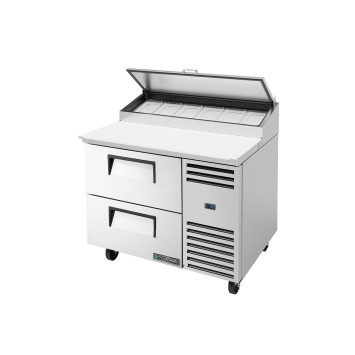 TABLE A PIZZA 2 TIROIRS - 6 BACS GN1/3 - TPP-AT-44D-2-HC - TRUE