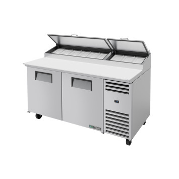 TABLE A PIZZA 2 PORTES - 9 BACS GN1/3 - TPP-AT-67-HC - TRUE