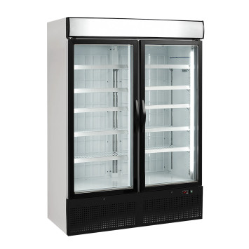 ARMOIRE NÉGATIVE 2 PORTES VITRÉES 1100