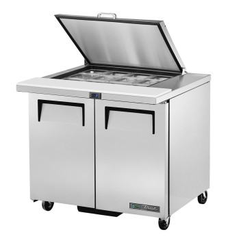 SALADETTE 2 PORTES COUVERCLE PLAT – 12 BACS GN1-6 - TSSU-36-12M-B-HC FLID - TRUE