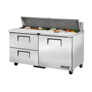 SALADETTE 1 PORTE 2 TIROIRS – 16 BACS GN1-6 - TSSU-60-16D-2-HC - TRUE